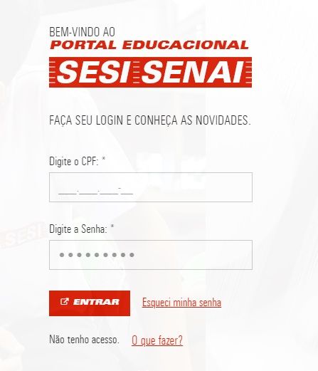 PORTAL EDUCACIONAL SENAI 2019